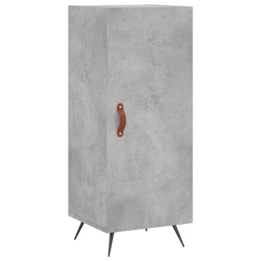 vidaXL Ντουλάπι Γκρι Σκυροδέματος 34,5x34x90cm Επεξεργασμένο Ξύλο 1 τεμ.