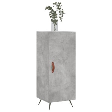 vidaXL Ντουλάπι Γκρι Σκυροδέματος 34,5x34x90cm Επεξεργασμένο Ξύλο 1 τεμ.