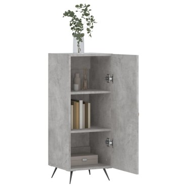 vidaXL Ντουλάπι Γκρι Σκυροδέματος 34,5x34x90cm Επεξεργασμένο Ξύλο 1 τεμ.