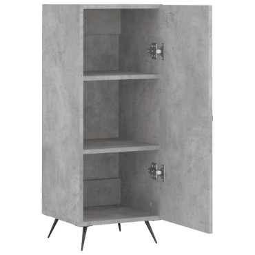 vidaXL Ντουλάπι Γκρι Σκυροδέματος 34,5x34x90cm Επεξεργασμένο Ξύλο 1 τεμ.
