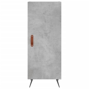 vidaXL Ντουλάπι Γκρι Σκυροδέματος 34,5x34x90cm Επεξεργασμένο Ξύλο 1 τεμ.
