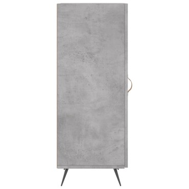 vidaXL Ντουλάπι Γκρι Σκυροδέματος 34,5x34x90cm Επεξεργασμένο Ξύλο 1 τεμ.