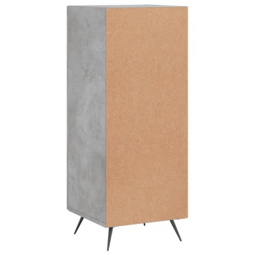 vidaXL Ντουλάπι Γκρι Σκυροδέματος 34,5x34x90cm Επεξεργασμένο Ξύλο 1 τεμ.