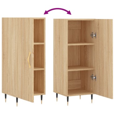 vidaXL Ντουλάπι Sonoma Δρυς 34,5x34x90cm από Επεξεργασμένο Ξύλο 1 τεμ.