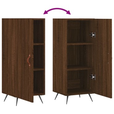 vidaXL Ντουλάπι Καφέ Δρυς 34,5x34x90cm Επεξεργασμένο Ξύλο 1 τεμ.
