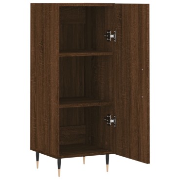 vidaXL Ντουλάπι Καφέ Δρυς 34,5x34x90cm Επεξεργασμένο Ξύλο 1 τεμ.