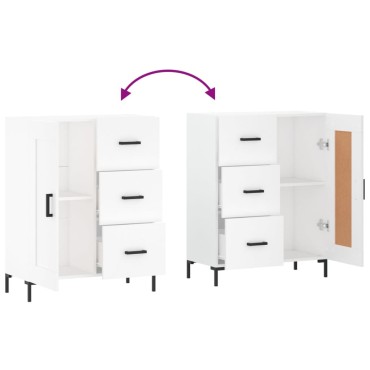 vidaXL Ντουλάπι Λευκό 69,5x34x90cm από Επεξεργασμένο Ξύλο 1 τεμ.