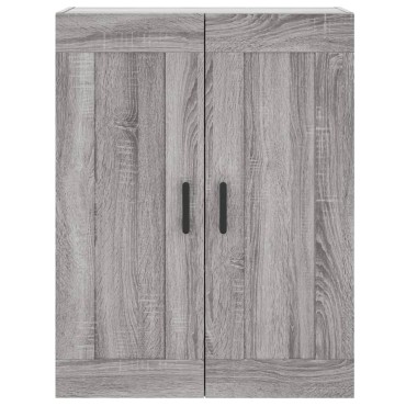 vidaXL Ντουλάπι Γκρι Sonoma 69,5x34x180cm Επεξεργασμένο Ξύλο 1 τεμ.