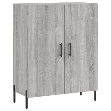 vidaXL Ντουλάπι Γκρι Sonoma 69,5x34x180cm Επεξεργασμένο Ξύλο 1 τεμ.