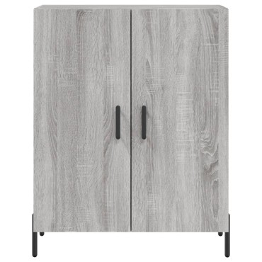 vidaXL Ντουλάπι Γκρι Sonoma 69,5x34x180cm Επεξεργασμένο Ξύλο 1 τεμ.