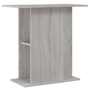 vidaXL Βάση Ενυδρείου Γκρι Sonoma 75x36x72,5 εκ. Επεξεργασμένο Ξύλο
