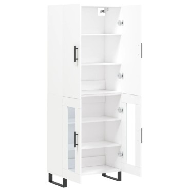 vidaXL Ντουλάπι Λευκό 69,5x34x180cm από Επεξεργασμένο Ξύλο 1 τεμ.