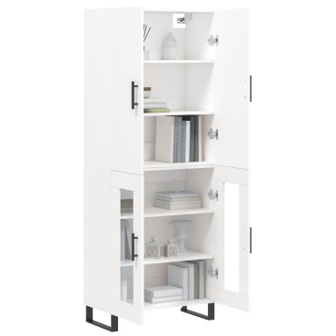 vidaXL Ντουλάπι Λευκό 69,5x34x180cm από Επεξεργασμένο Ξύλο 1 τεμ.