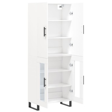 vidaXL Ντουλάπι Λευκό 69,5x34x180cm από Επεξεργασμένο Ξύλο 1 τεμ.