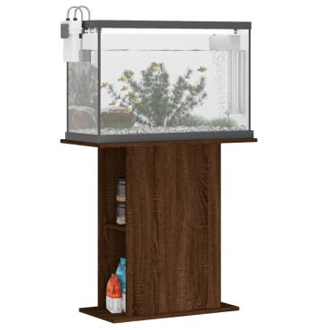 vidaXL Βάση Ενυδρείου Καφέ Δρυς 75x36x72,5 εκ. Επεξεργασμένο Ξύλο
