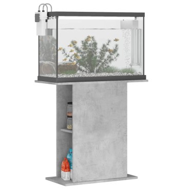 vidaXL Βάση Ενυδρείου Γκρι Σκυροδ. 75x36x72,5 εκ. Επεξεργασμένο Ξύλο