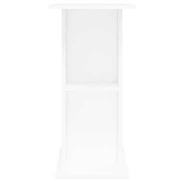 vidaXL Βάση Ενυδρείου Λευκή 75x36x72,5 εκ. από Επεξεργασμένο Ξύλο