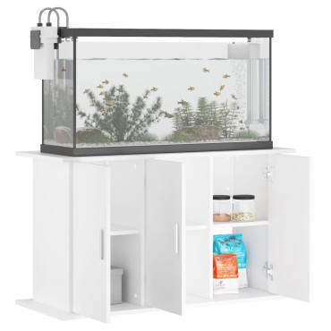 vidaXL Βάση Ενυδρείου Λευκή 101 x 41 x 58 εκ. από Επεξεργασμένο Ξύλο