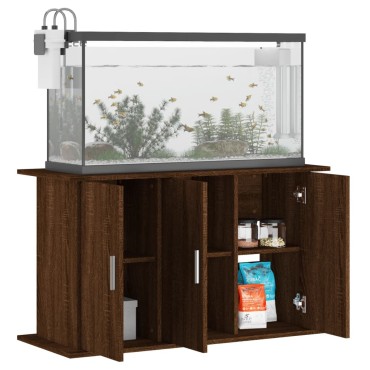 vidaXL Βάση Ενυδρείου Καφέ Δρυς 101x41x58 εκ. από Επεξεργασμένο Ξύλο