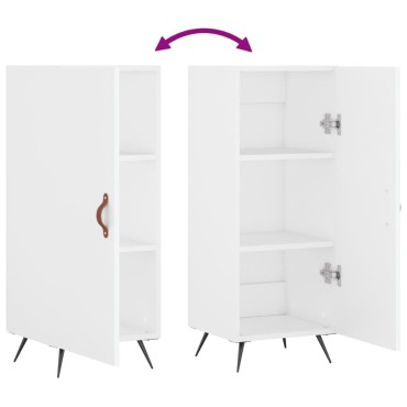 vidaXL Ντουλάπι Λευκό 34,5x34x90cm από Επεξεργασμένο Ξύλο 1 τεμ.