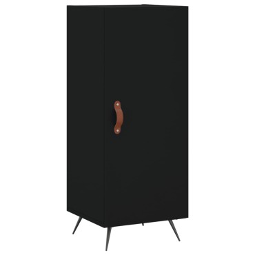 vidaXL Ντουλάπι Μαύρο 34,5x34x90cm από Επεξεργασμένο Ξύλο 1 τεμ.
