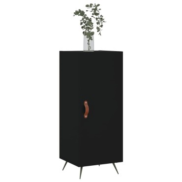 vidaXL Ντουλάπι Μαύρο 34,5x34x90cm από Επεξεργασμένο Ξύλο 1 τεμ.