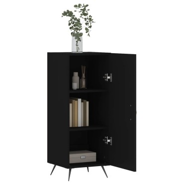 vidaXL Ντουλάπι Μαύρο 34,5x34x90cm από Επεξεργασμένο Ξύλο 1 τεμ.