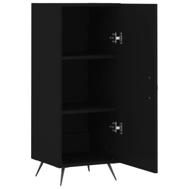 vidaXL Ντουλάπι Μαύρο 34,5x34x90cm από Επεξεργασμένο Ξύλο 1 τεμ.