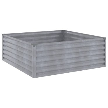 vidaXL Ζαρντινιέρα 100 x 100 x 36 εκ. από Ατσάλι Σκληρυθέν στον Αέρα