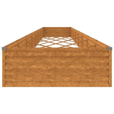 vidaXL Ζαρντινιέρα 770 x 100 x 36 εκ. από Ατσάλι Σκληρυθέν στον Αέρα