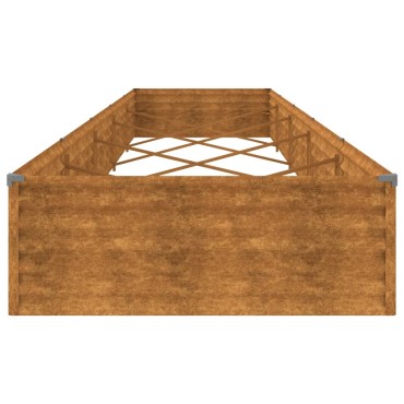 vidaXL Ζαρντινιέρα 482 x 100 x 36 εκ. από Ατσάλι Σκληρυθέν στον Αέρα