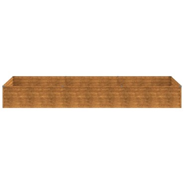 vidaXL Ζαρντινιέρα 291 x 100 x 36 εκ. από Ατσάλι Σκληρυθέν στον Αέρα