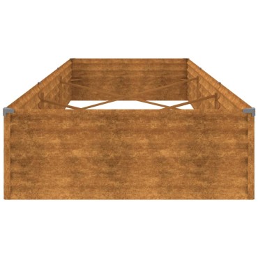 vidaXL Ζαρντινιέρα 291 x 100 x 36 εκ. από Ατσάλι Σκληρυθέν στον Αέρα
