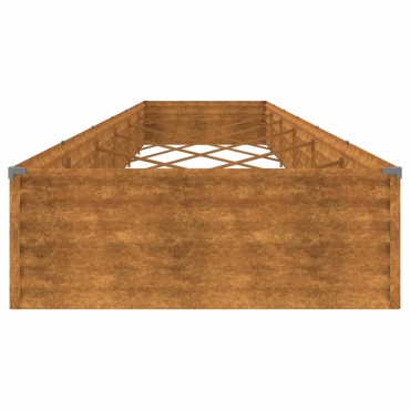 vidaXL Ζαρντινιέρα 579 x 100 x 36 εκ. από Ατσάλι Σκληρυθέν στον Αέρα