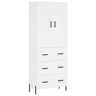vidaXL Ντουλάπι Λευκό 69,5x34x180cm από Επεξεργασμένο Ξύλο 1 τεμ.