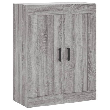 vidaXL Ντουλάπι Γκρι Sonoma 69,5x34x180cm Επεξεργασμένο Ξύλο 1 τεμ.