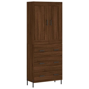 vidaXL Ντουλάπι Καφέ Δρυς 69,5x34x180cm από Επεξεργασμένο Ξύλο 1 τεμ.