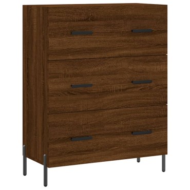 vidaXL Ντουλάπι Καφέ Δρυς 69,5x34x180cm από Επεξεργασμένο Ξύλο 1 τεμ.