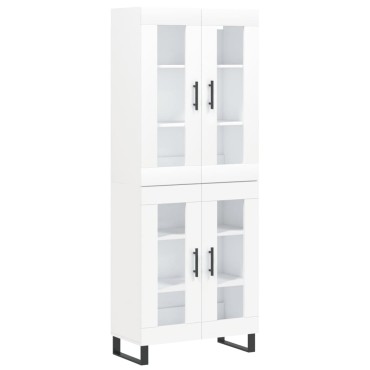 vidaXL Ντουλάπι Λευκό 69,5x34x180cm από Επεξεργασμένο Ξύλο 1 τεμ.