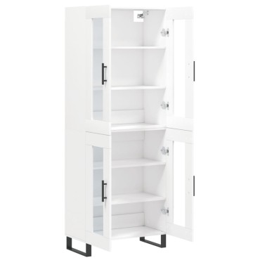 vidaXL Ντουλάπι Λευκό 69,5x34x180cm από Επεξεργασμένο Ξύλο 1 τεμ.