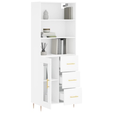 vidaXL Ντουλάπι Λευκό 69,5x34x180cm από Επεξεργασμένο Ξύλο 1 τεμ.