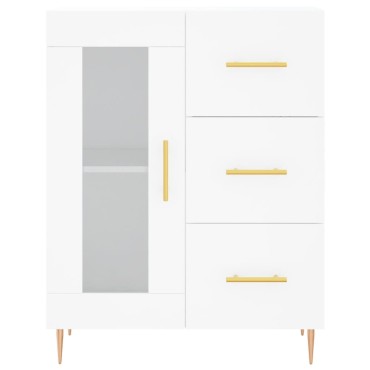vidaXL Ντουλάπι Λευκό 69,5x34x180cm από Επεξεργασμένο Ξύλο 1 τεμ.