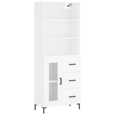 vidaXL Ντουλάπι Λευκό 69,5x34x180cm από Επεξεργασμένο Ξύλο 1 τεμ.