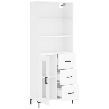 vidaXL Ντουλάπι Λευκό 69,5x34x180cm από Επεξεργασμένο Ξύλο 1 τεμ.