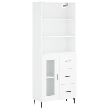 vidaXL Ντουλάπι Λευκό 69,5x34x180cm από Επεξεργασμένο Ξύλο 1 τεμ.