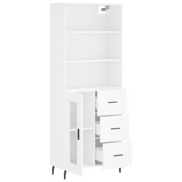 vidaXL Ντουλάπι Λευκό 69,5x34x180cm από Επεξεργασμένο Ξύλο 1 τεμ.