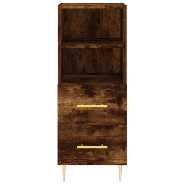 vidaXL Ντουλάπι Καπνιστή δρυς 34,5x34x180cm από Επεξεργασμένο Ξύλο 1 τεμ.