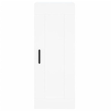 vidaXL Ντουλάπι Λευκό 34,5x34x180cm από Επεξεργασμένο Ξύλο 1 τεμ.