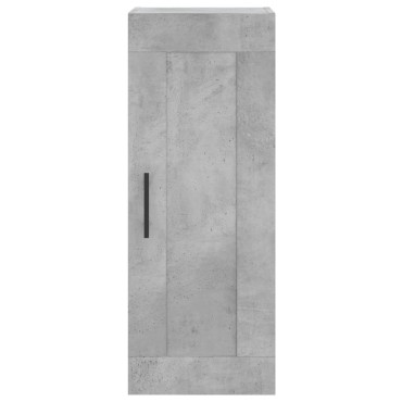 vidaXL Ντουλάπι Γκρι Σκυροδέματος 34,5x34x180cm Επεξεργασμένο Ξύλο 1 τεμ.