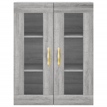 vidaXL Ντουλάπι Γκρι Sonoma 69,5x34x180cm Επεξεργασμένο Ξύλο 1 τεμ.